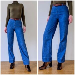 Vintage 1970s high rise wide leg Levi's jeans long/tall
